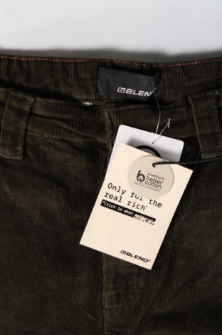 Pantaloni raiați de bărbați Blend, Mărime L, Culoare Verde, Preț 74,41 Lei