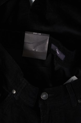 Ανδρικό κοτλέ παντελόνι Montego, Μέγεθος L, Χρώμα Μαύρο, Τιμή 7,11 €