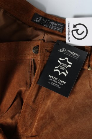 Ανδρικό δερμάτινο παντελόνι Authentic Clothing Company, Μέγεθος XXL, Χρώμα Καφέ, Τιμή 42,56 €