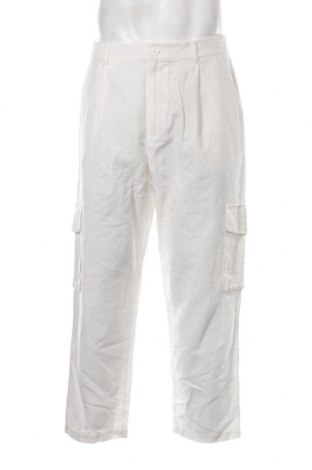 Pantaloni de bărbați Dan Fox X About You, Mărime L, Culoare Alb, Preț 85,85 Lei