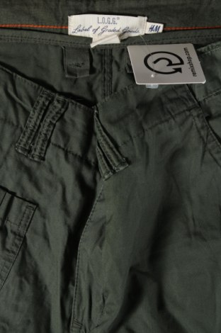 Мъжки панталон H&M L.O.G.G., Размер M, Цвят Зелен, Цена 21,51 лв.