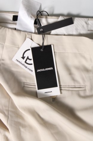 Ανδρικό παντελόνι Jack & Jones PREMIUM, Μέγεθος M, Χρώμα  Μπέζ, Τιμή 42,27 €
