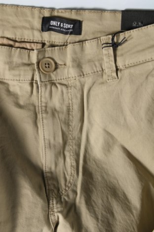Мъжки панталон Only & Sons, Размер M, Цвят Бежов, Цена 22,54 лв.