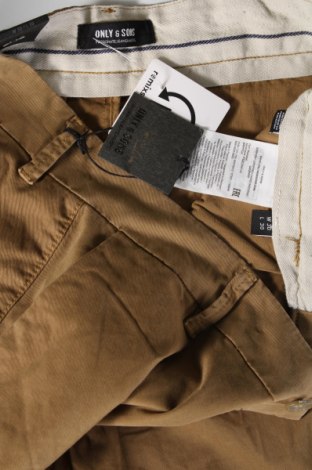 Pantaloni de bărbați Only & Sons, Mărime M, Culoare Bej, Preț 54,48 Lei