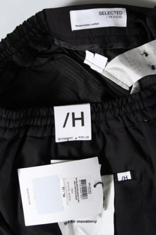 Мъжки панталон Selected Homme, Размер M, Цвят Черен, Цена 16,15 лв.