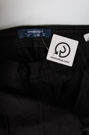 Ανδρικό παντελόνι Springfield, Μέγεθος L, Χρώμα Μαύρο, Τιμή 16,91 €