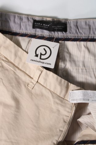 Мъжки панталон Zara Man, Размер M, Цвят Бежов, Цена 6,60 лв.