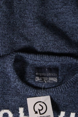 Мъжки пуловер Angelo Litrico, Размер S, Цвят Син, Цена 9,86 лв.