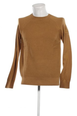 Мъжки пуловер Calvin Klein, Размер S, Цвят Бежов, Цена 97,90 лв.