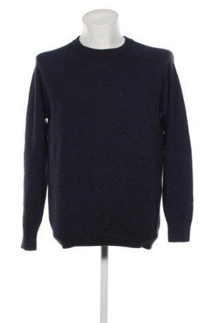 Ανδρικό πουλόβερ Dressmann, Μέγεθος L, Χρώμα Μπλέ, Τιμή 6,24 €