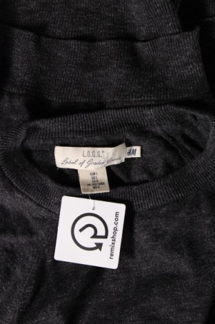 Мъжки пуловер H&M L.O.G.G., Размер L, Цвят Сив, Цена 10,15 лв.