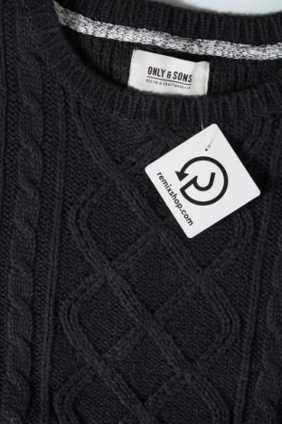 Ανδρικό πουλόβερ Only & Sons, Μέγεθος L, Χρώμα Γκρί, Τιμή 14,84 €