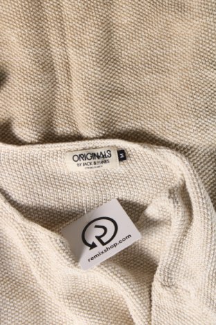Ανδρικό πουλόβερ Originals By Jack & Jones, Μέγεθος M, Χρώμα  Μπέζ, Τιμή 4,90 €