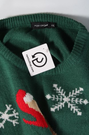 Мъжки пуловер Portonova, Размер XXL, Цвят Зелен, Цена 10,15 лв.
