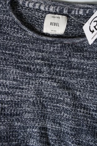 Ανδρικό πουλόβερ Rebel, Μέγεθος S, Χρώμα Μπλέ, Τιμή 5,38 €