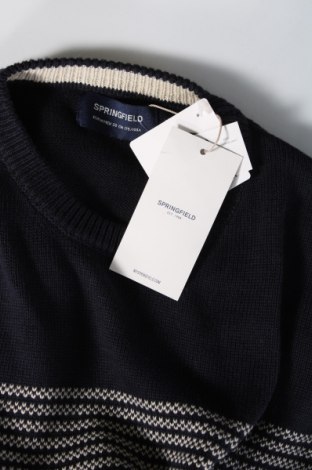 Ανδρικό πουλόβερ Springfield, Μέγεθος M, Χρώμα Μπλέ, Τιμή 10,52 €