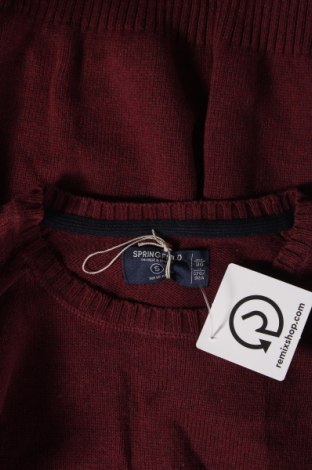 Ανδρικό πουλόβερ Springfield, Μέγεθος S, Χρώμα Κόκκινο, Τιμή 10,87 €