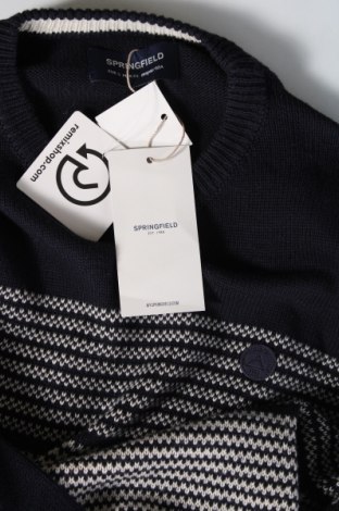 Ανδρικό πουλόβερ Springfield, Μέγεθος S, Χρώμα Μπλέ, Τιμή 10,87 €