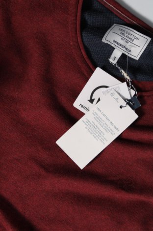 Ανδρικό πουλόβερ Springfield, Μέγεθος S, Χρώμα Κόκκινο, Τιμή 11,57 €