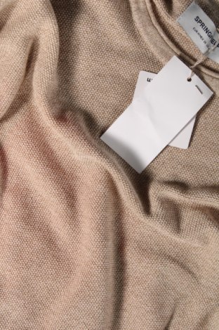 Мъжки пуловер Springfield, Размер M, Цвят Бежов, Цена 68,00 лв.