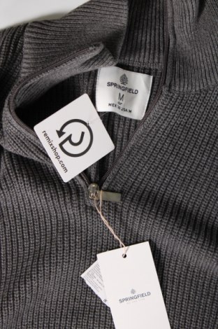 Мъжки пуловер Springfield, Размер M, Цвят Сив, Цена 17,68 лв.