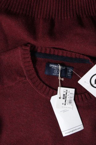 Ανδρικό πουλόβερ Springfield, Μέγεθος S, Χρώμα Κόκκινο, Τιμή 8,41 €