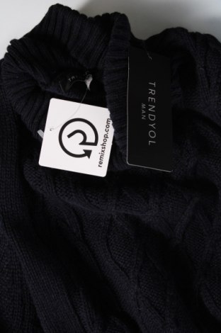 Мъжки пуловер Trendyol, Размер M, Цвят Син, Цена 17,28 лв.