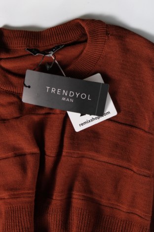 Мъжки пуловер Trendyol, Размер M, Цвят Кафяв, Цена 13,68 лв.