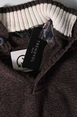 Мъжки пуловер Trendyol, Размер M, Цвят Кафяв, Цена 18,72 лв.