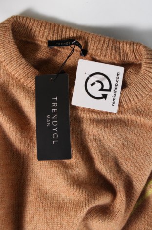 Мъжки пуловер Trendyol, Размер S, Цвят Бежов, Цена 18,72 лв.