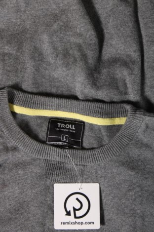 Herrenpullover Troll, Größe L, Farbe Grau, Preis 20,18 €