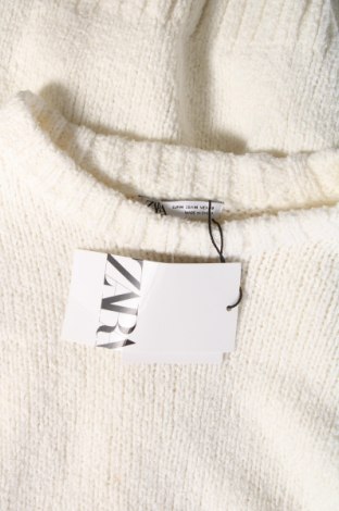 Мъжки пуловер Zara, Размер M, Цвят Бял, Цена 21,42 лв.