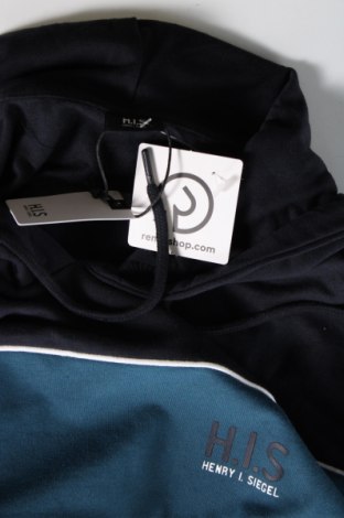 Ανδρικό φούτερ H.I.S, Μέγεθος L, Χρώμα Μπλέ, Τιμή 23,71 €