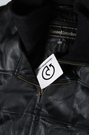 Ανδρικό δερμάτινο μπουφάν, Μέγεθος M, Χρώμα Μαύρο, Τιμή 50,30 €