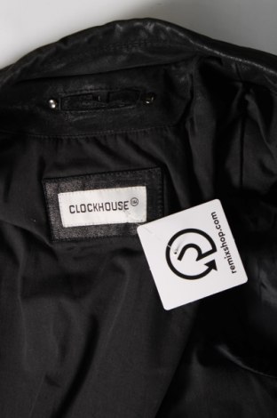Pánska kožená bunda  Clockhouse, Veľkosť L, Farba Čierna, Cena  33,37 €