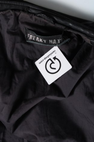 Ανδρικό δερμάτινο μπουφάν Freaky Nation, Μέγεθος S, Χρώμα Μαύρο, Τιμή 81,65 €