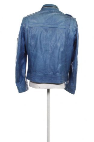 Ανδρικό δερμάτινο μπουφάν Hugo Boss, Μέγεθος XL, Χρώμα Μπλέ, Τιμή 265,98 €