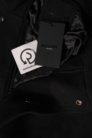 Ανδρικά παλτό Only & Sons, Μέγεθος M, Χρώμα Μαύρο, Τιμή 23,94 €