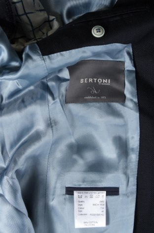 Pánské sako  Bertoni, Velikost M, Barva Modrá, Cena  1 291,00 Kč