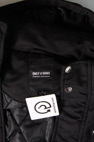 Ανδρικό μπουφάν Only & Sons, Μέγεθος S, Χρώμα Μαύρο, Τιμή 16,62 €