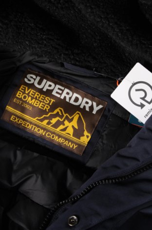 Ανδρικό μπουφάν Superdry, Μέγεθος L, Χρώμα Μπλέ, Τιμή 95,88 €
