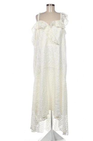 Kleid City Chic, Größe 3XL, Farbe Ecru, Preis 64,72 €