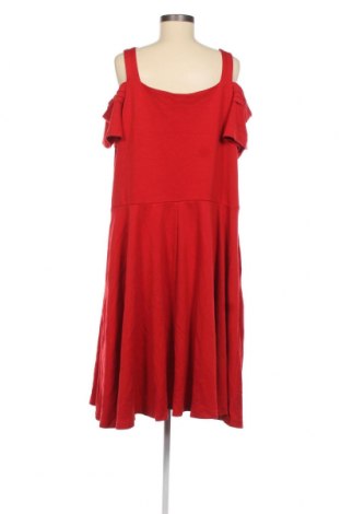 Kleid City Chic, Größe 4XL, Farbe Rot, Preis € 20,18