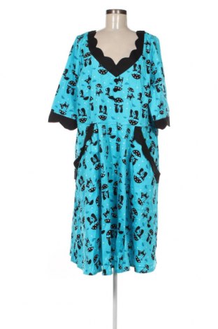 Šaty  Voodoo Vixen, Veľkosť 4XL, Farba Modrá, Cena  14,00 €