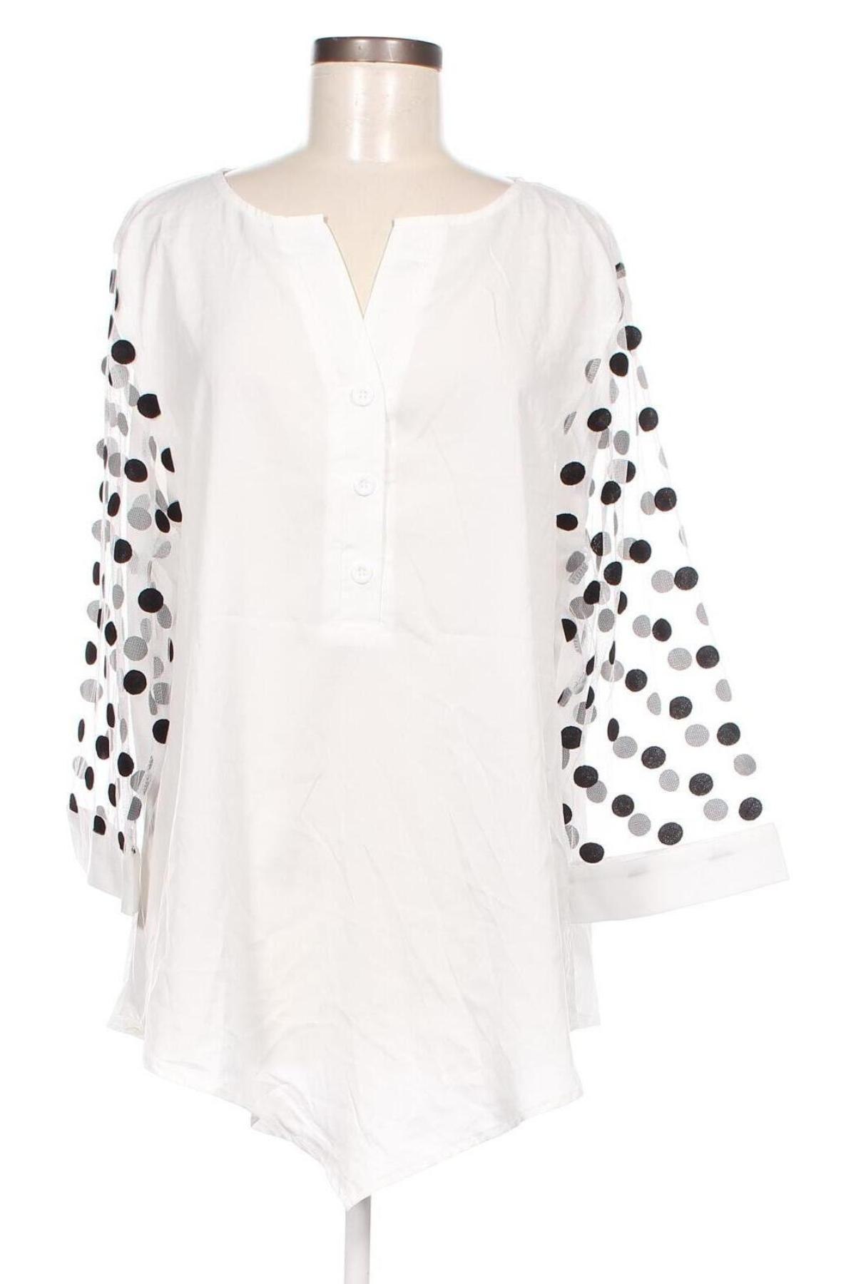 Дамска блуза, Размер 5XL, Цвят Бял, Цена 19,00 лв.