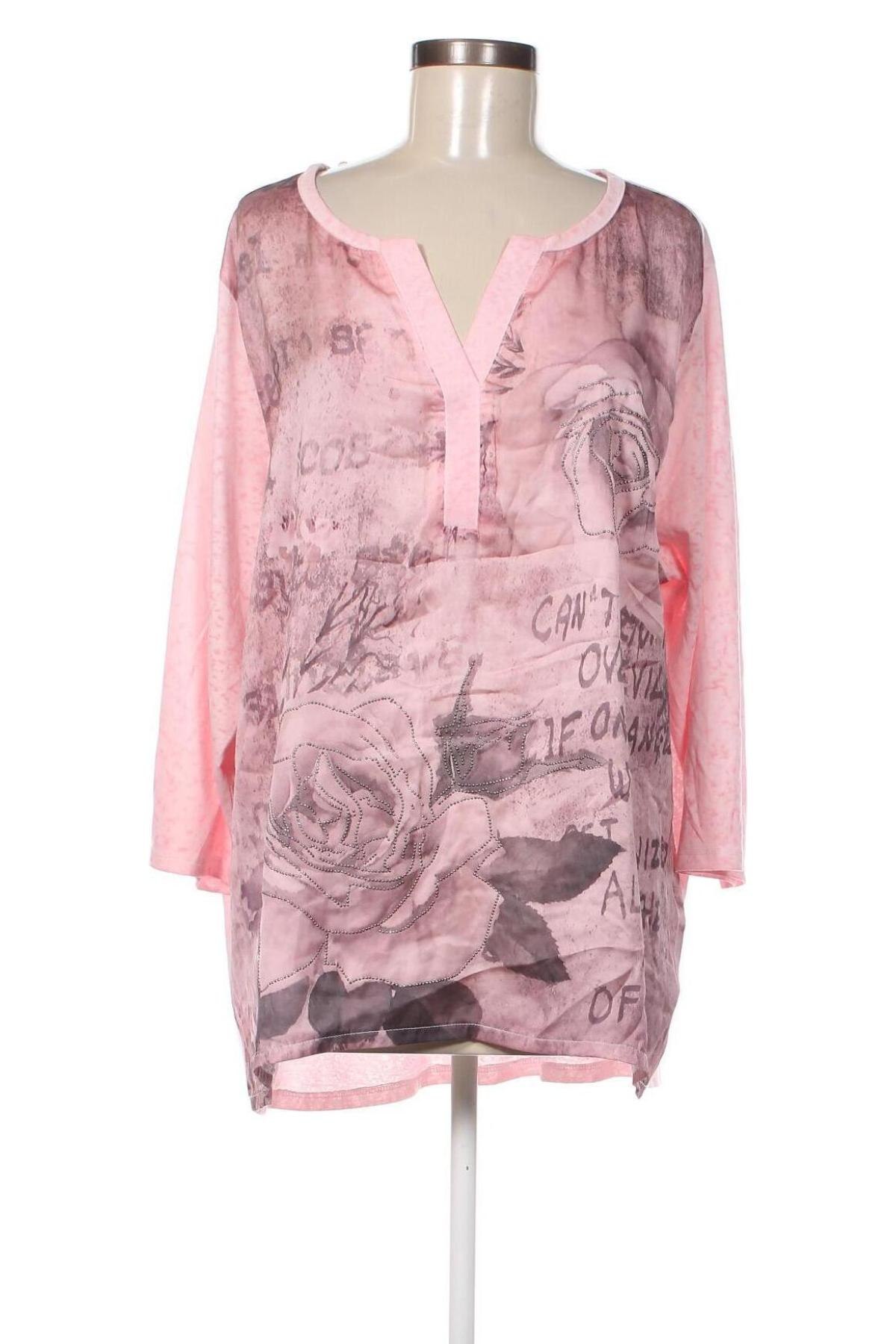 Дамска блуза ALESSA W., Размер XXL, Цвят Розов, Цена 19,00 лв.