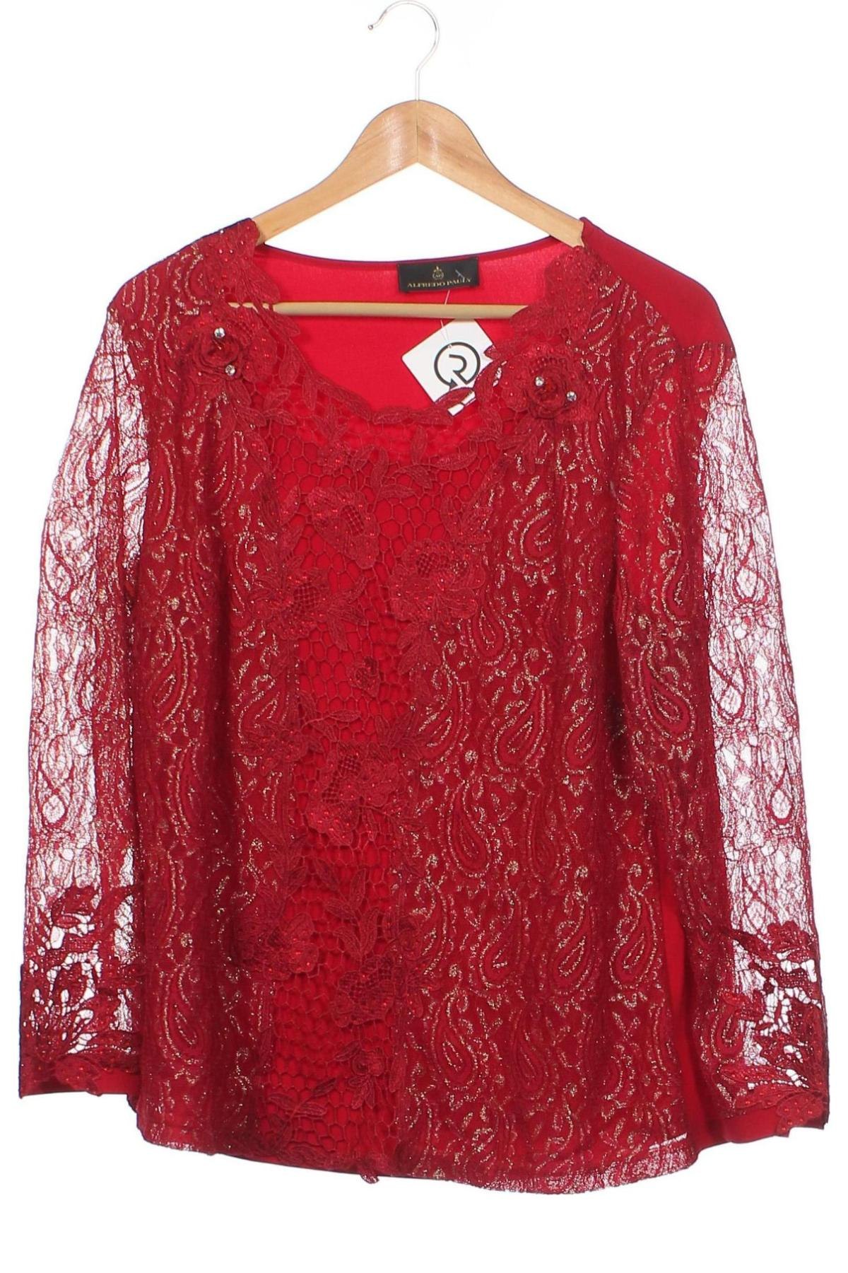 Γυναικεία μπλούζα Alfredo Pauly, Μέγεθος XXL, Χρώμα Κόκκινο, Τιμή 14,85 €