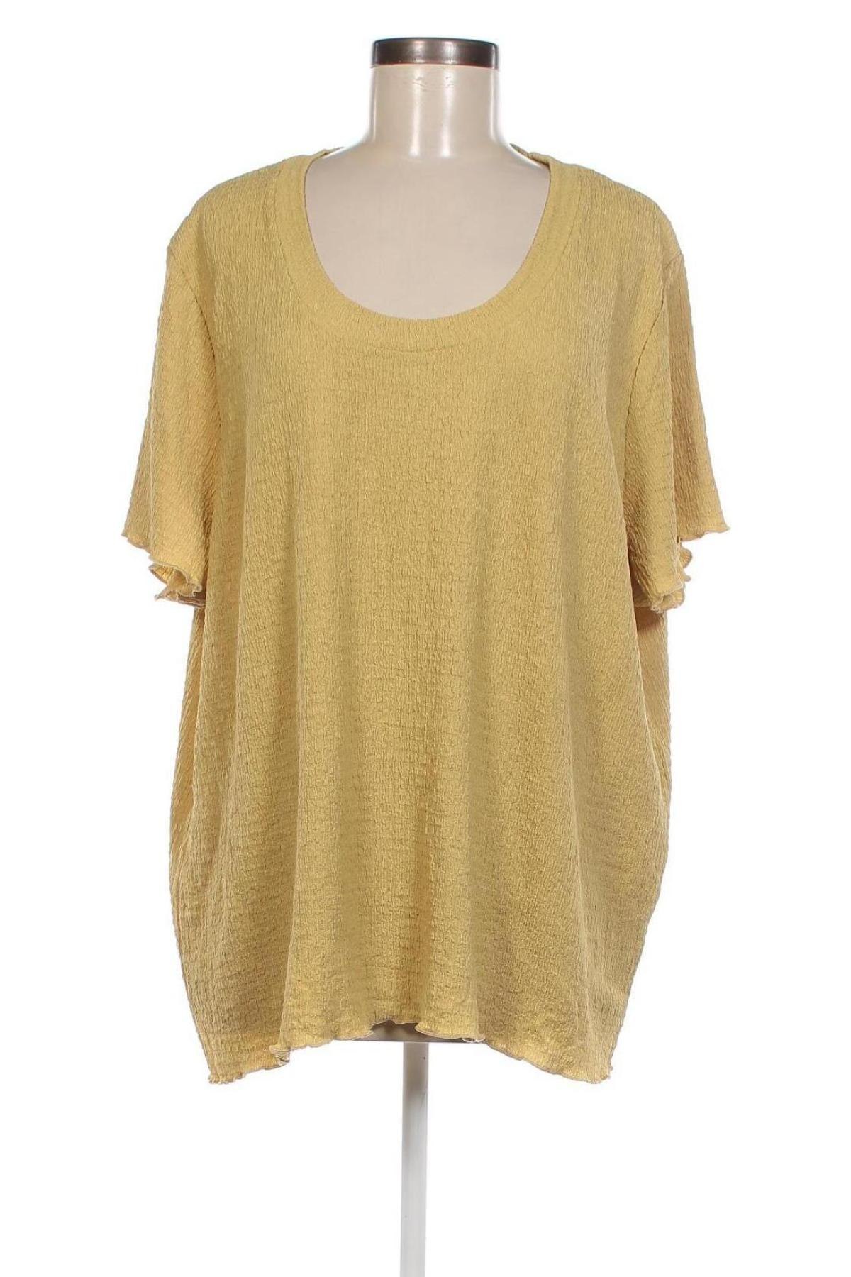 Γυναικεία μπλούζα Avella, Μέγεθος 3XL, Χρώμα Κίτρινο, Τιμή 5,17 €