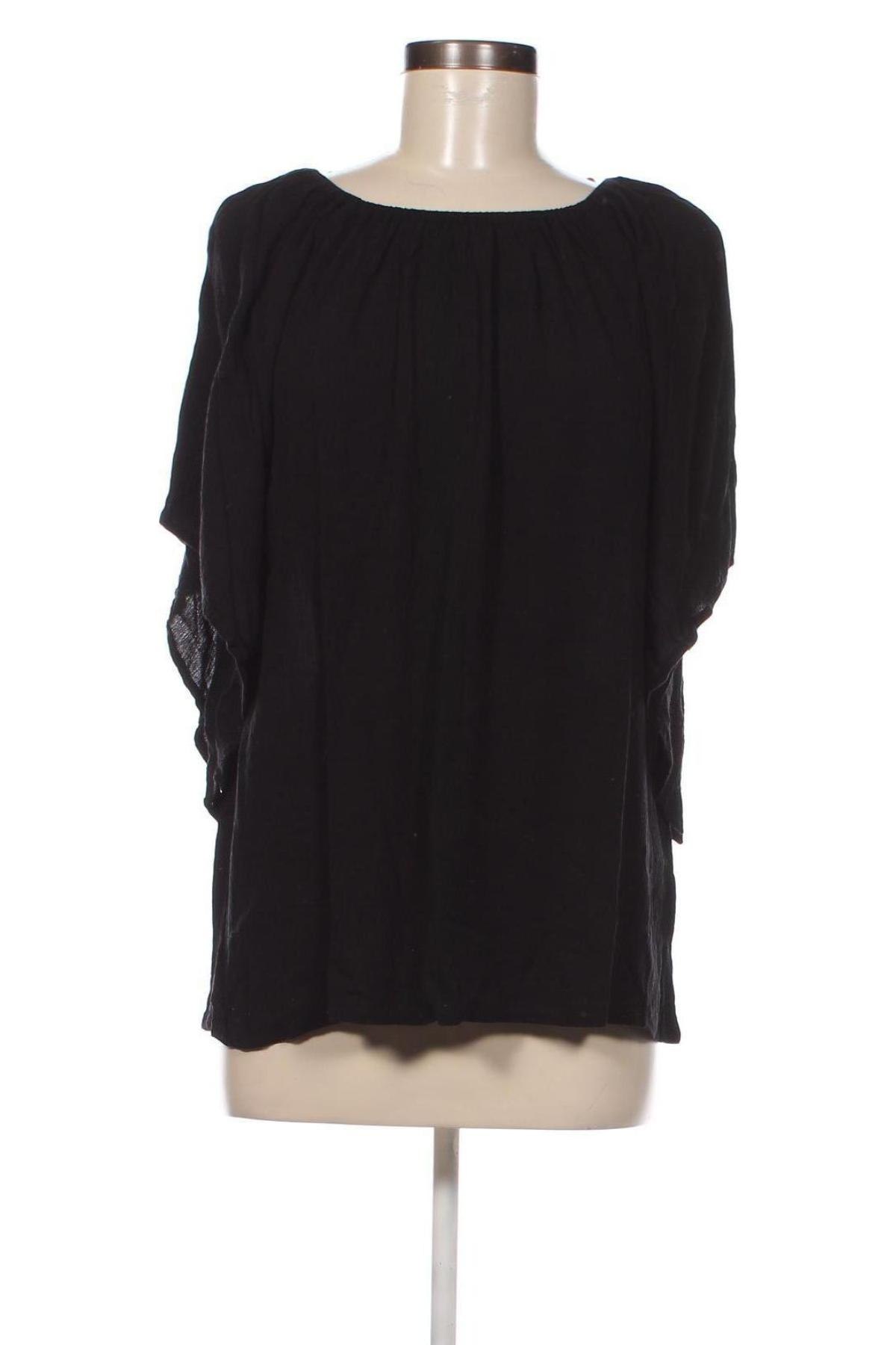 Bluză de femei Coton Du Monde, Mărime S, Culoare Negru, Preț 30,59 Lei