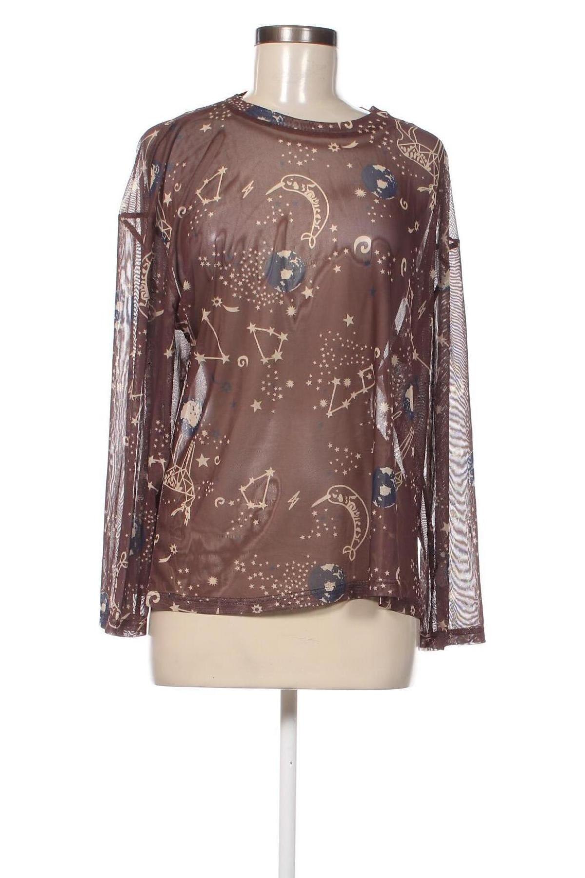 Γυναικεία μπλούζα DAZY, Μέγεθος M, Χρώμα Καφέ, Τιμή 1,76 €
